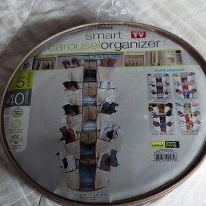 Buzz Smart Carousel Organizer - Beige and Brown